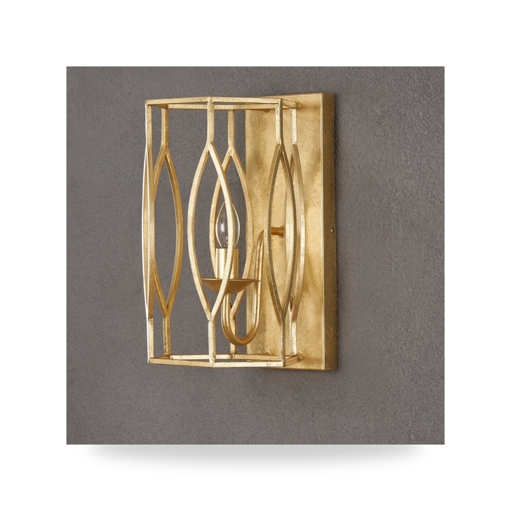إضاءة جدارية ذهبي Square Crestview كريستفيو كولكشن Crestview Collection