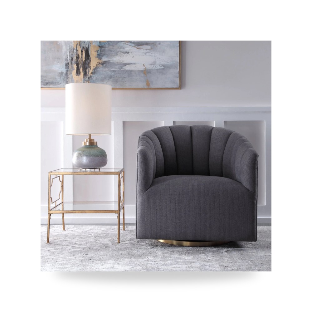 كرسي جلوس بتصميم أنيق - Cuthbert Swivel Chair - من Uttermost - طراز 23536-UTT