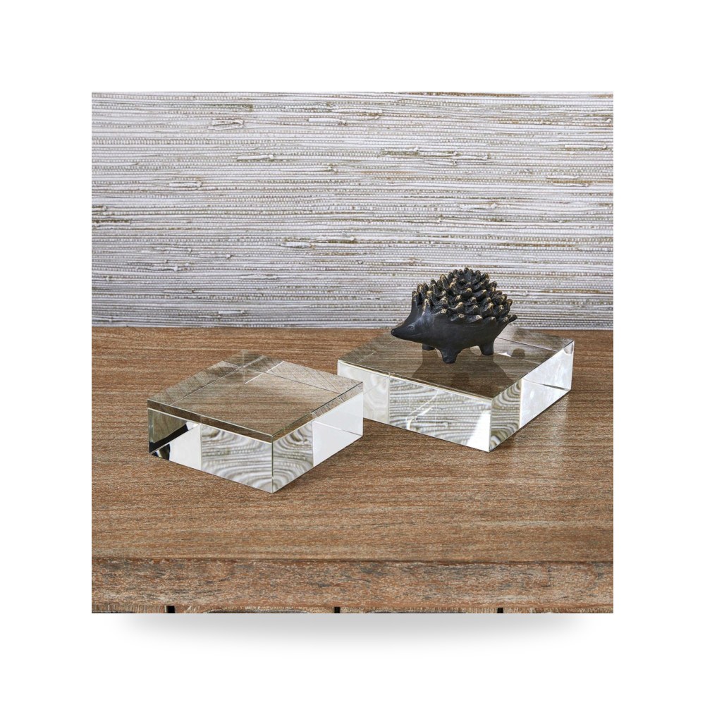 مرآة ديكور جدارية إكسسوار ديكور طاولة مربعات هندسية Uttermost
