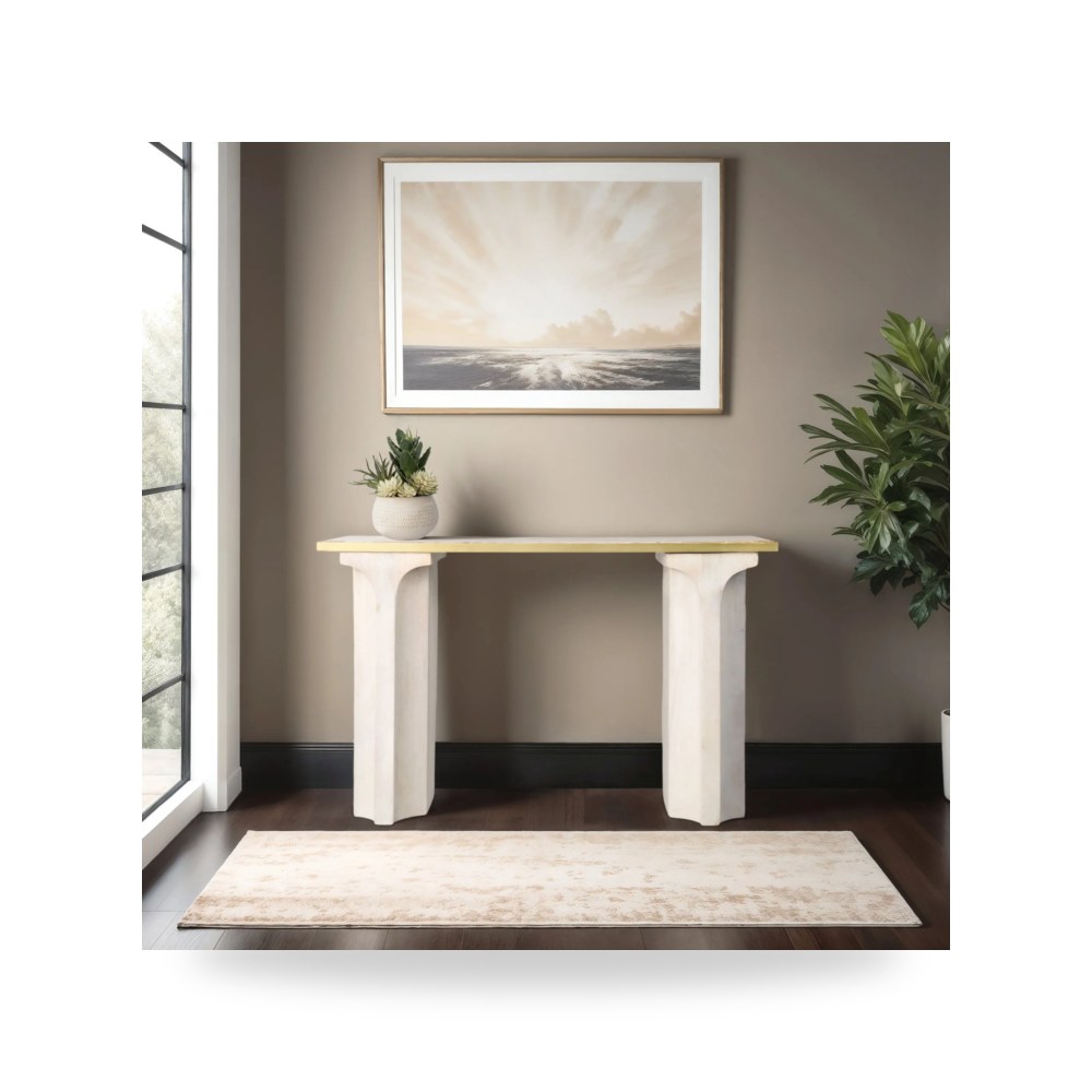 بوف ومسند قدم عثماني - بوفيه كونسول Sagebrook Home موديل EV20039