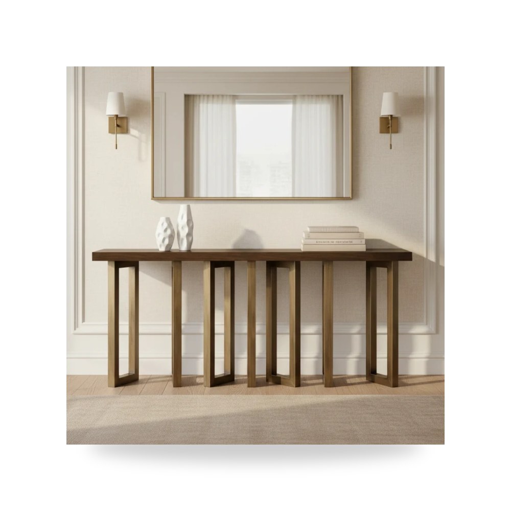 بوف ومسند قدم عثماني - بوفيه كونسول Hooker موديل 638 85287 DKW - من Hooker Furniture