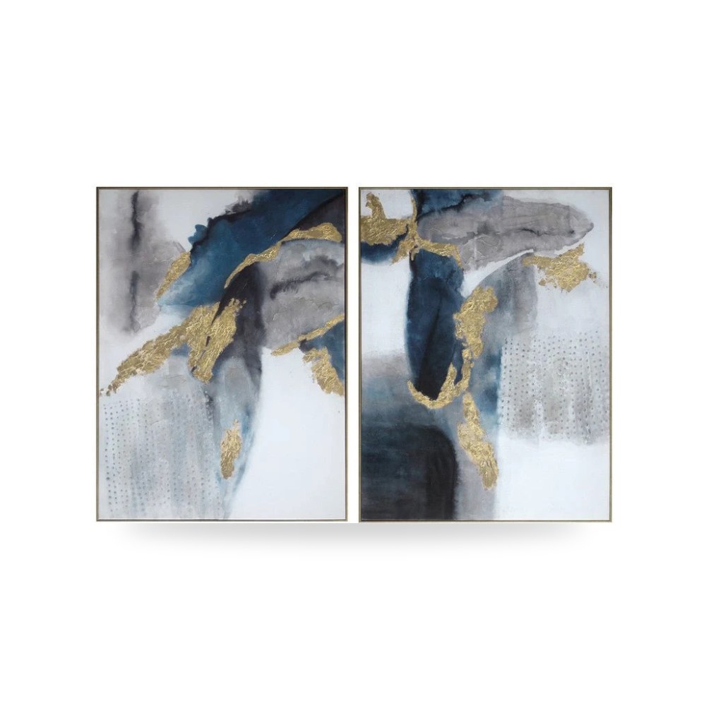 لوحة جدارية كانفس ذهبي Crestview موديل كريستفيو كولكشن Crestview Collection
