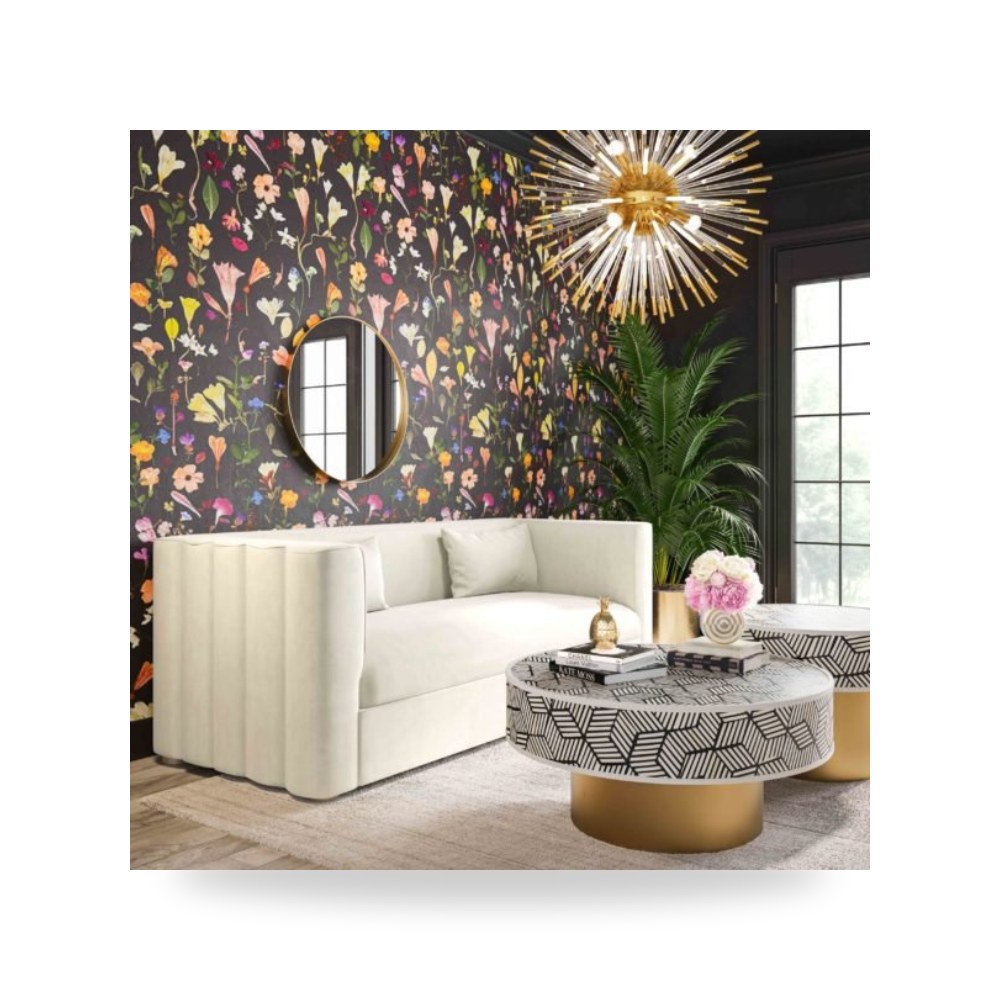 أريكة قطيفة كريمي Callie توف فيرنتشر TOV Furniture