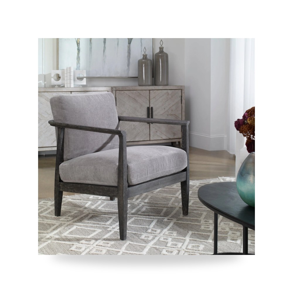 كرسي جلوس بتصميم أنيق - كرسي Brunei Uttermost معتمد - طراز 23657-UTT