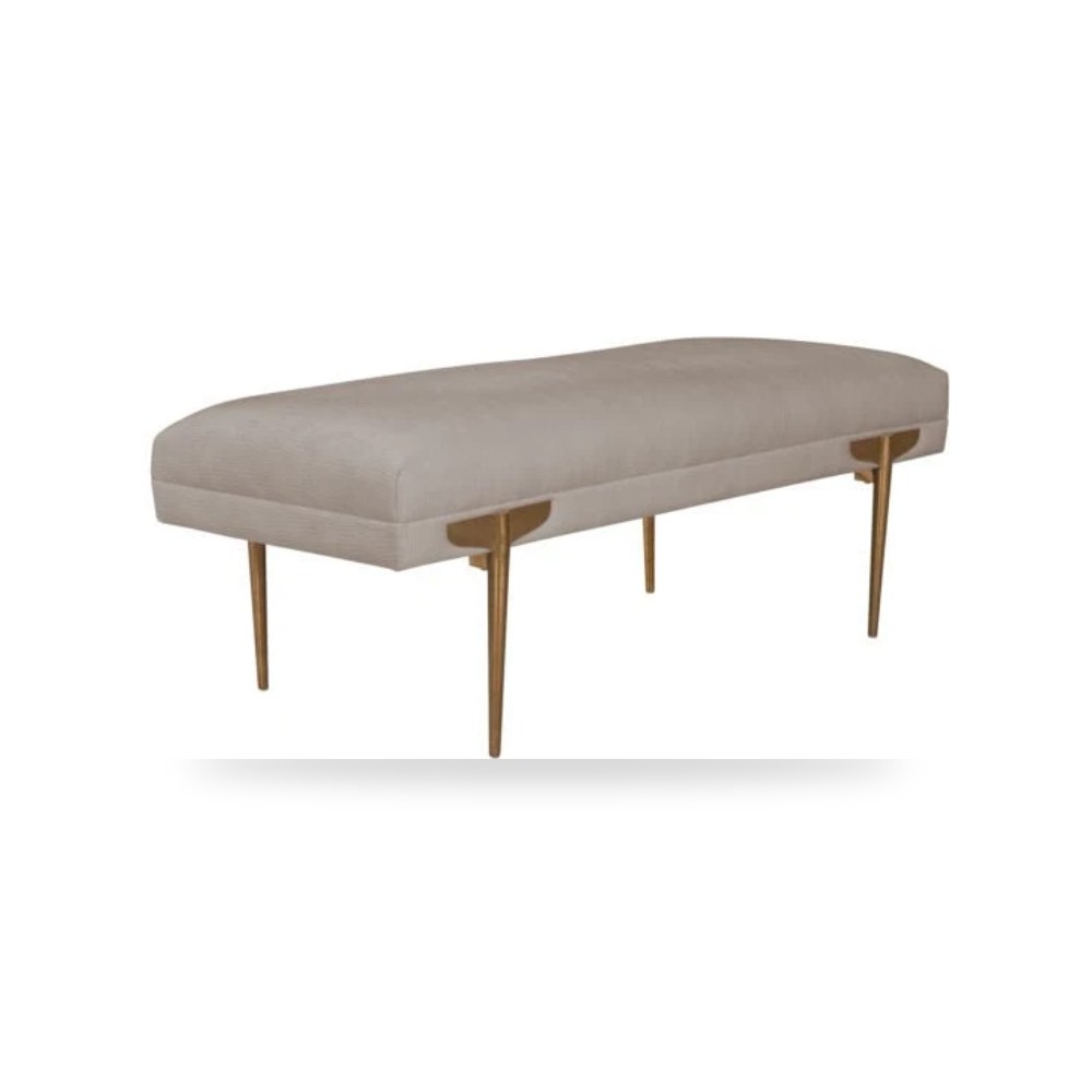 مقعد قطيفة أبيض Brno توف فيرنتشر TOV Furniture