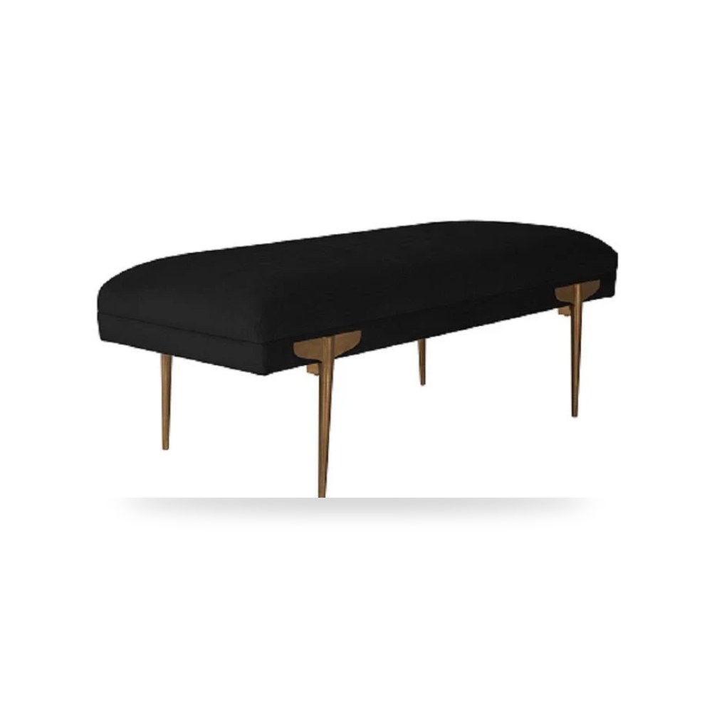 مقعد قطيفة أسود Brno توف فيرنتشر TOV Furniture