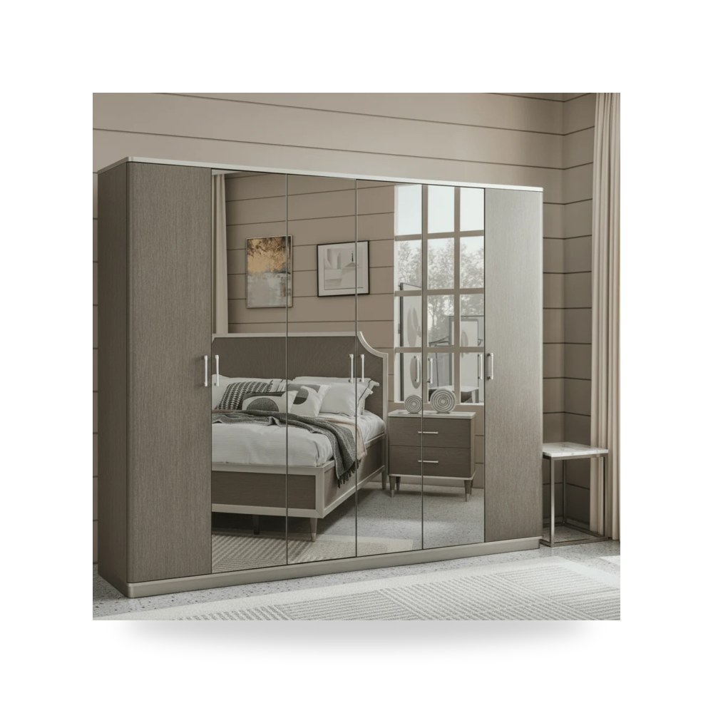 أثاث غرف نوم وأسرّة - BERLIN WARDROBE - طراز GF-859-WR