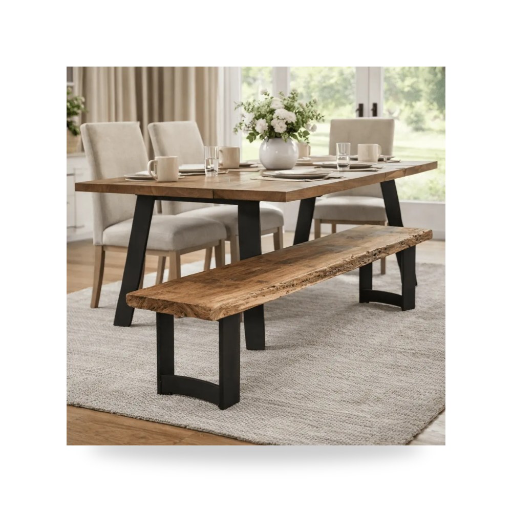 كراسي ومقاعد فاخرة - Dining Benches Moe's Home موديل VE 1038 03 - طراز VE-1038-03
