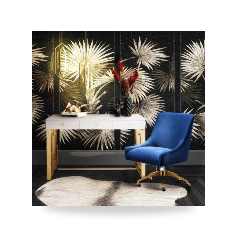كرسي كحلي Beatrix Swivel توف فيرنتشر TOV Furniture
