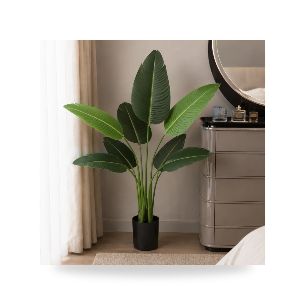 حوض زرع ونباتات ديكوري فاخر - نبات زينة صناعي موديل KD1410 - مقاس 135.00CM