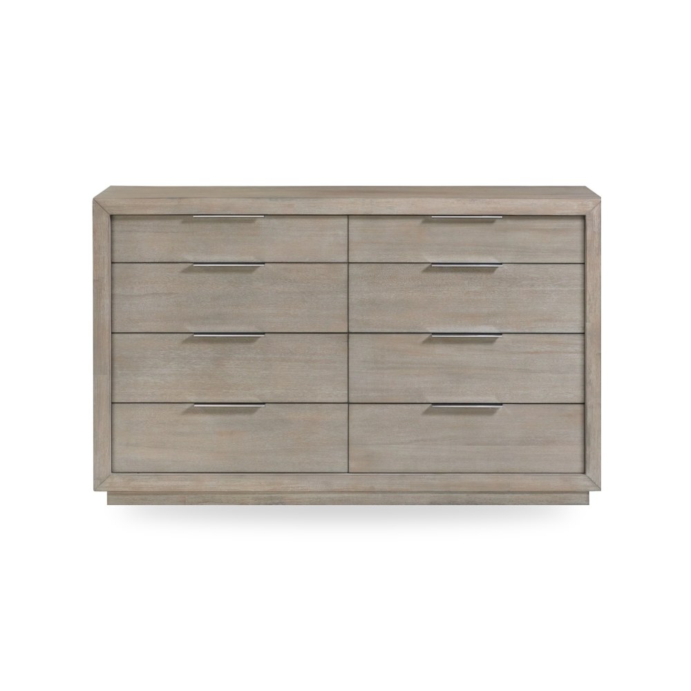 وحدة أدراج وكومودينة غرف نوم - Arcadia 8-Drawer Dresser in Grey