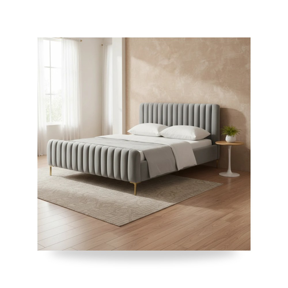 سرير نوم رمادي توف فيرنتشر TOV Furniture موديل توف فيرنتشر TOV Furniture B6374