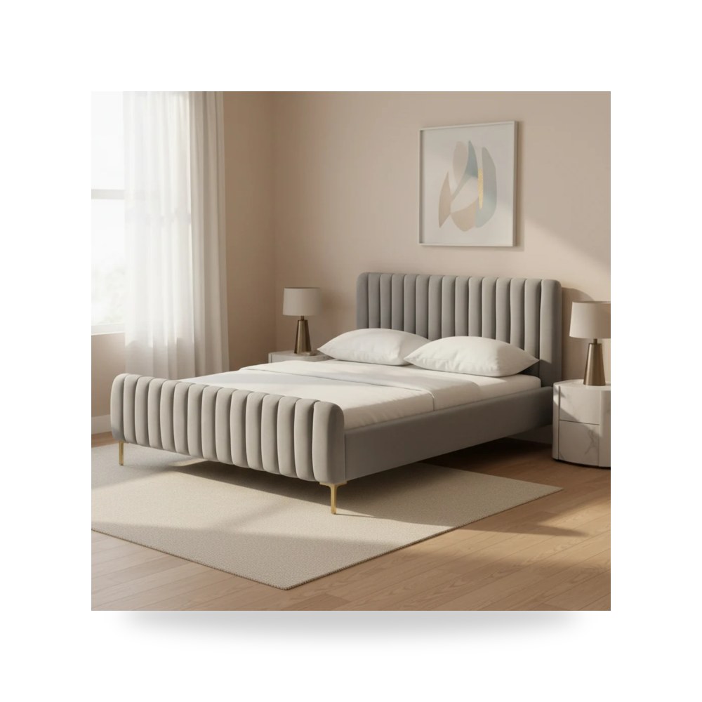 سرير نوم رمادي توف فيرنتشر TOV Furniture موديل توف فيرنتشر TOV Furniture B68160