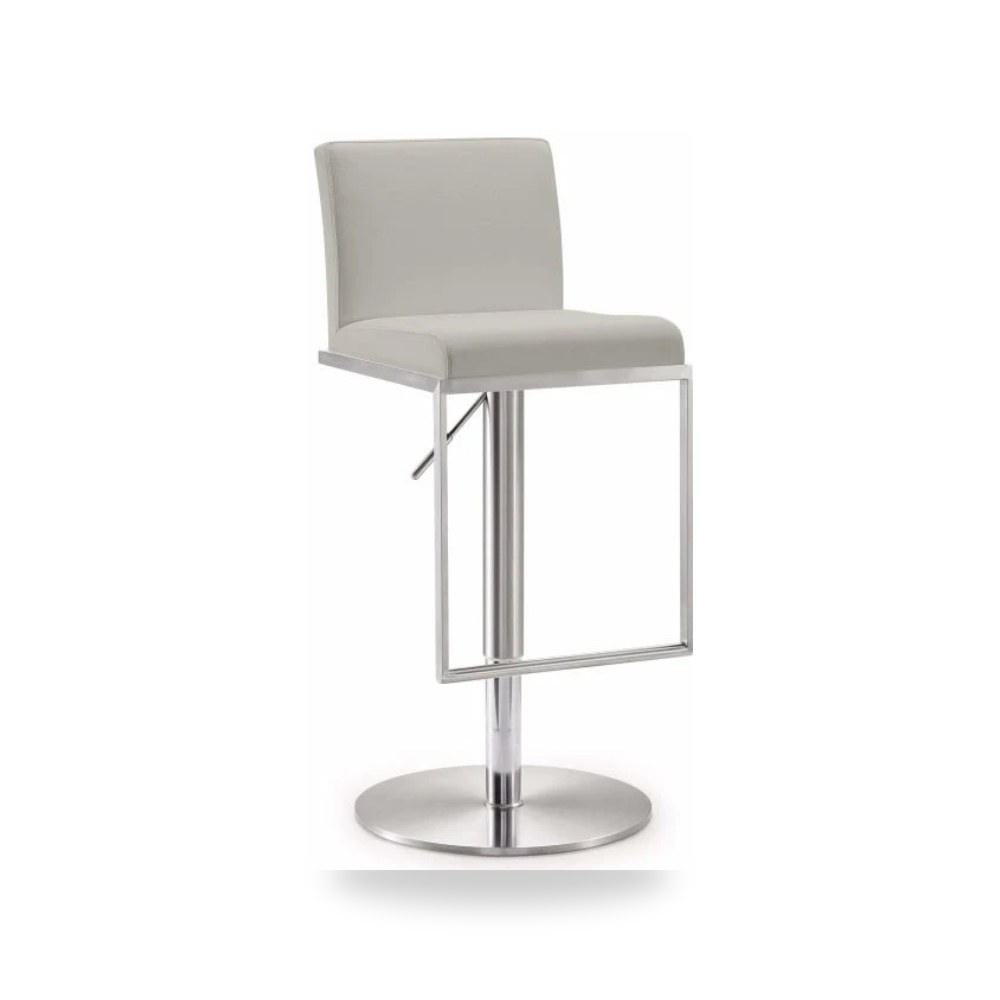 مقعد بار عالي فاخر - كرسي بار مرتفع رمادي TOV موديل TOV K3654 - من TOV Furniture