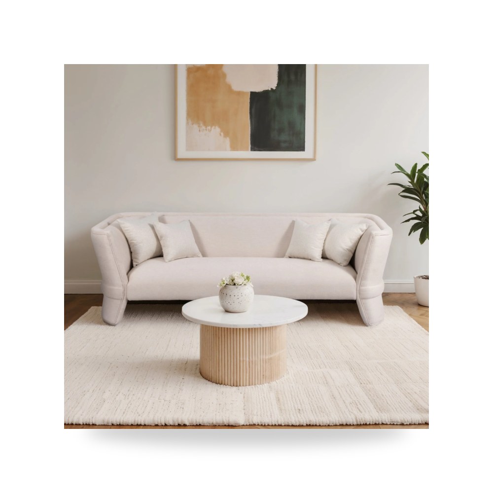 أريكة بيج Preito Ivory - beige Sagebrook موديل EV20033-02 Sagebrook Home