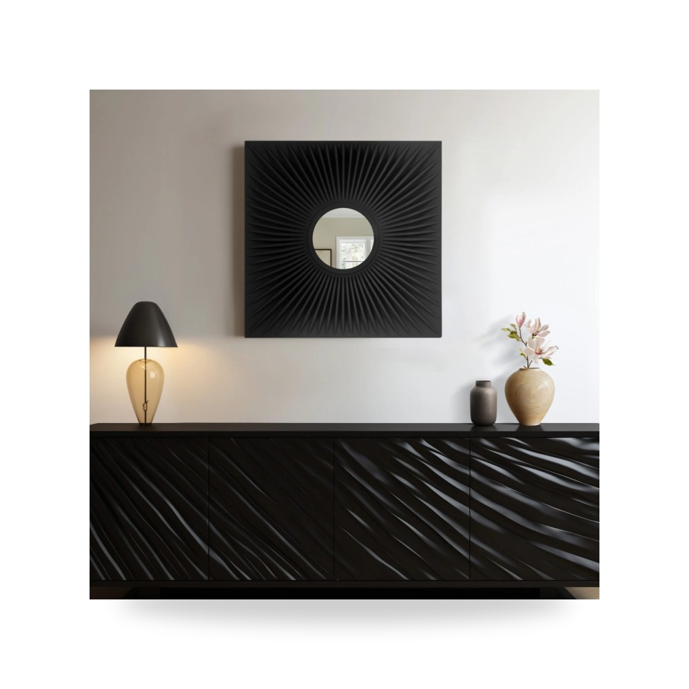 مرآة ديكور جدارية 36X36 ORTIZ DIMENSIONAL Sagebrook Home موديل EV70383