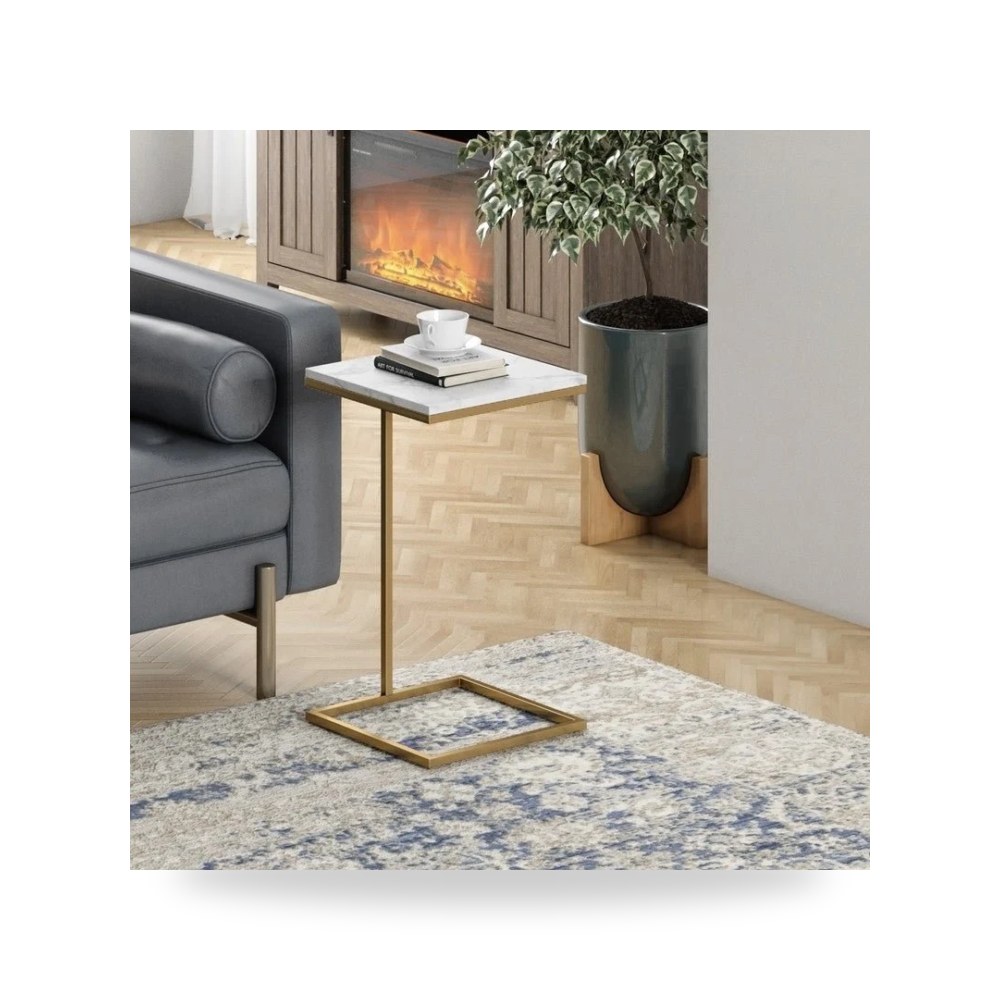 طاولة جانبية مربعات هندسية أصفر Roots موديل SW-14S-BRM