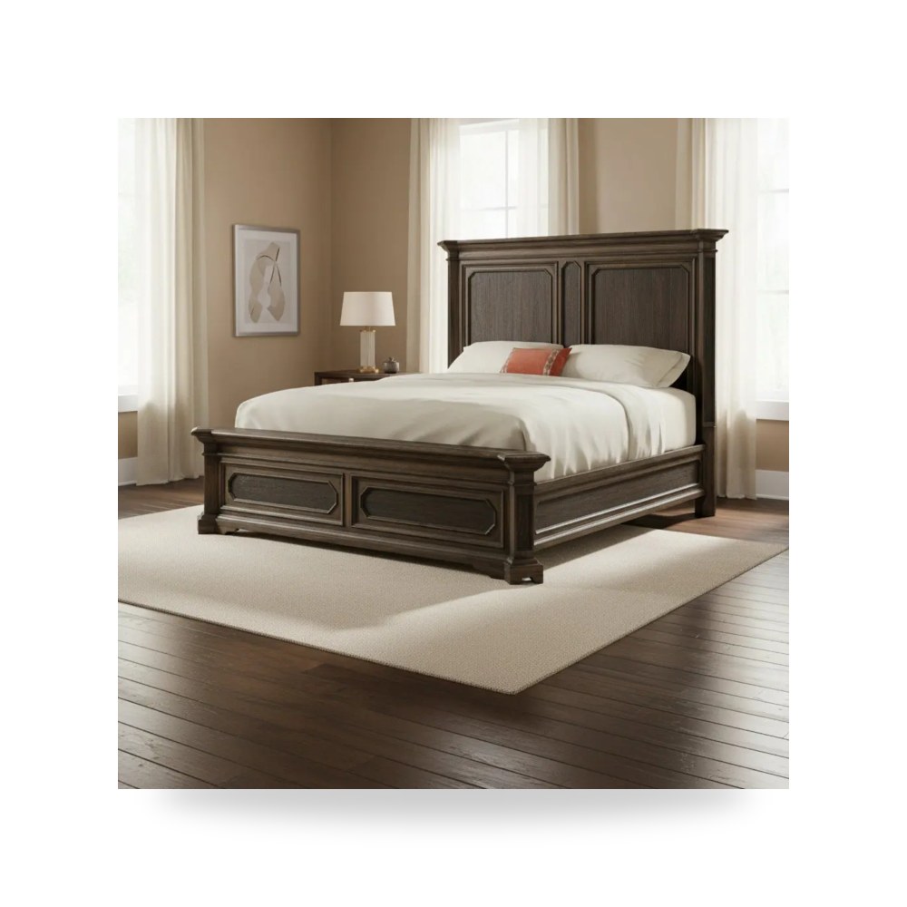 سرير نوم فاخر - Woodcreek King Mansion Bed - من Hooker Furniture - طراز 5960-90266-MULTI