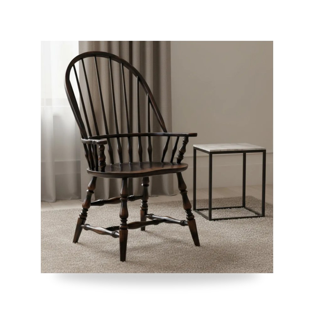 كرسي جلوس بتصميم أنيق - كرسي Sanctuary Windsor Arm - من Hooker Furniture - طراز 3005-75320