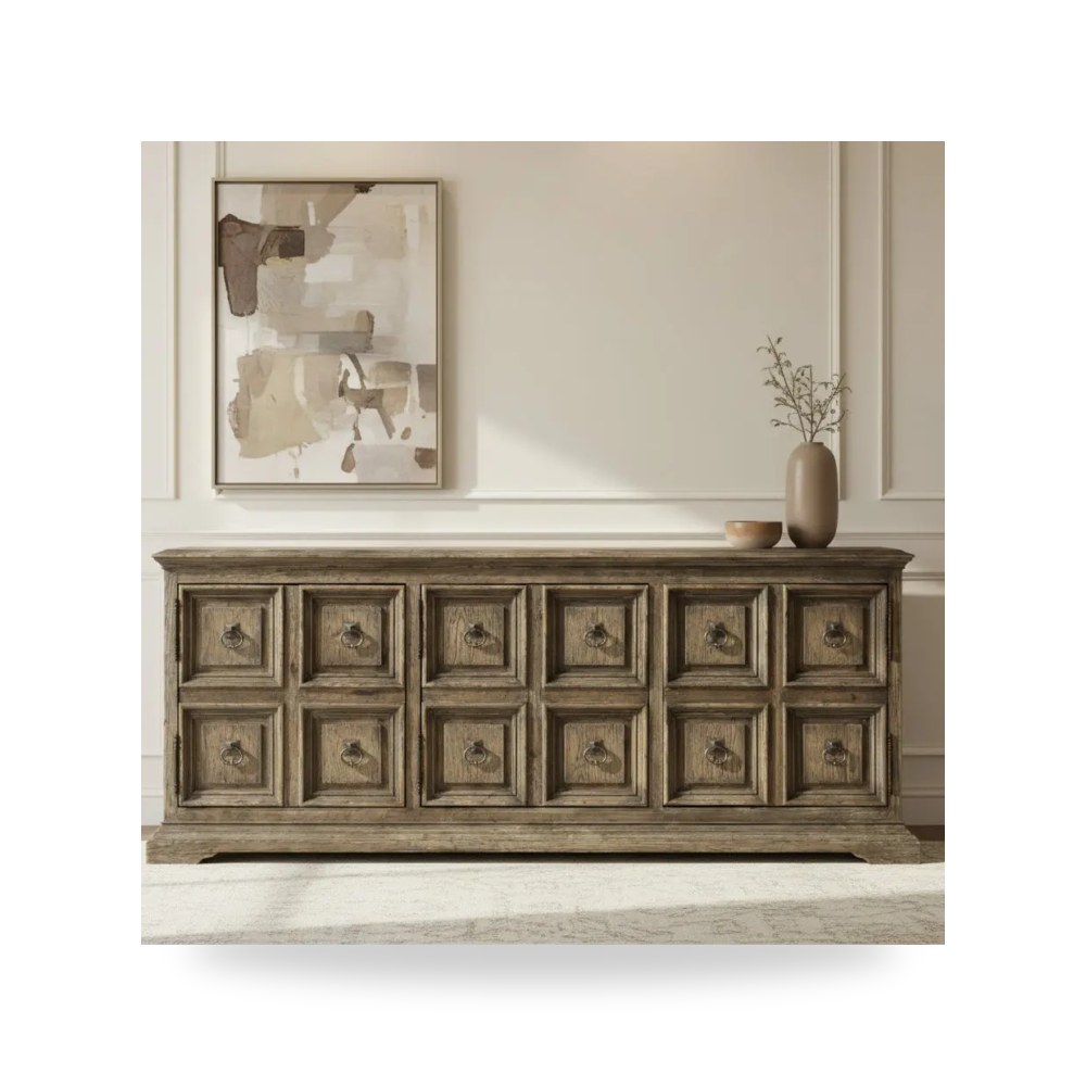 بوف ومسند قدم عثماني - بوفيه كونسول Hooker موديل 6960 55482 80 - من Hooker Furniture