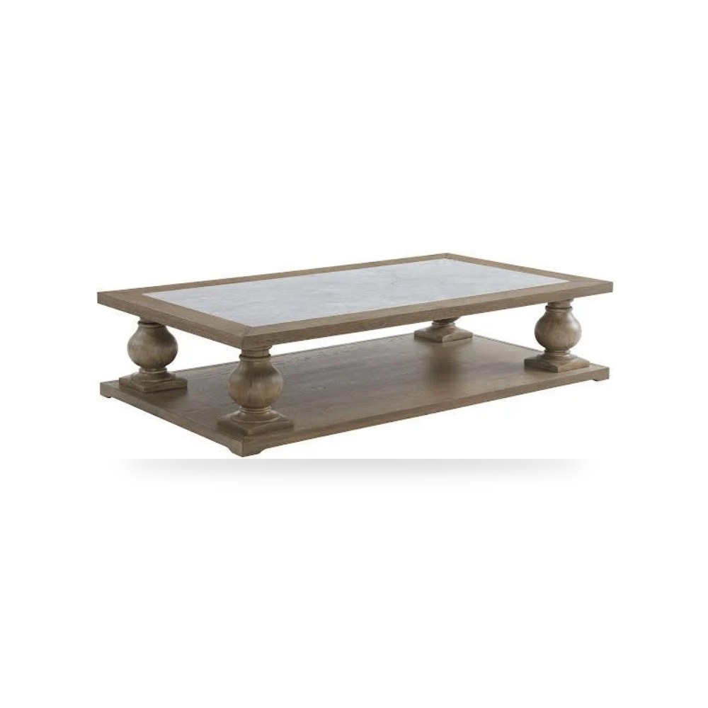 طاولة قهوة أبيض Marble Grayish موديل PLA293-1