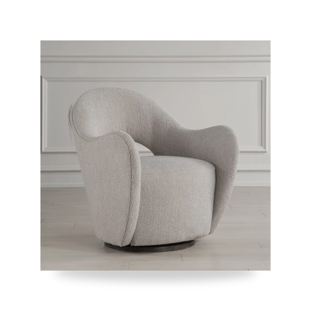 كرسي جلوس بتصميم أنيق - كرسي قماش Wander Swivel Uttermost - طراز 23840-UTT