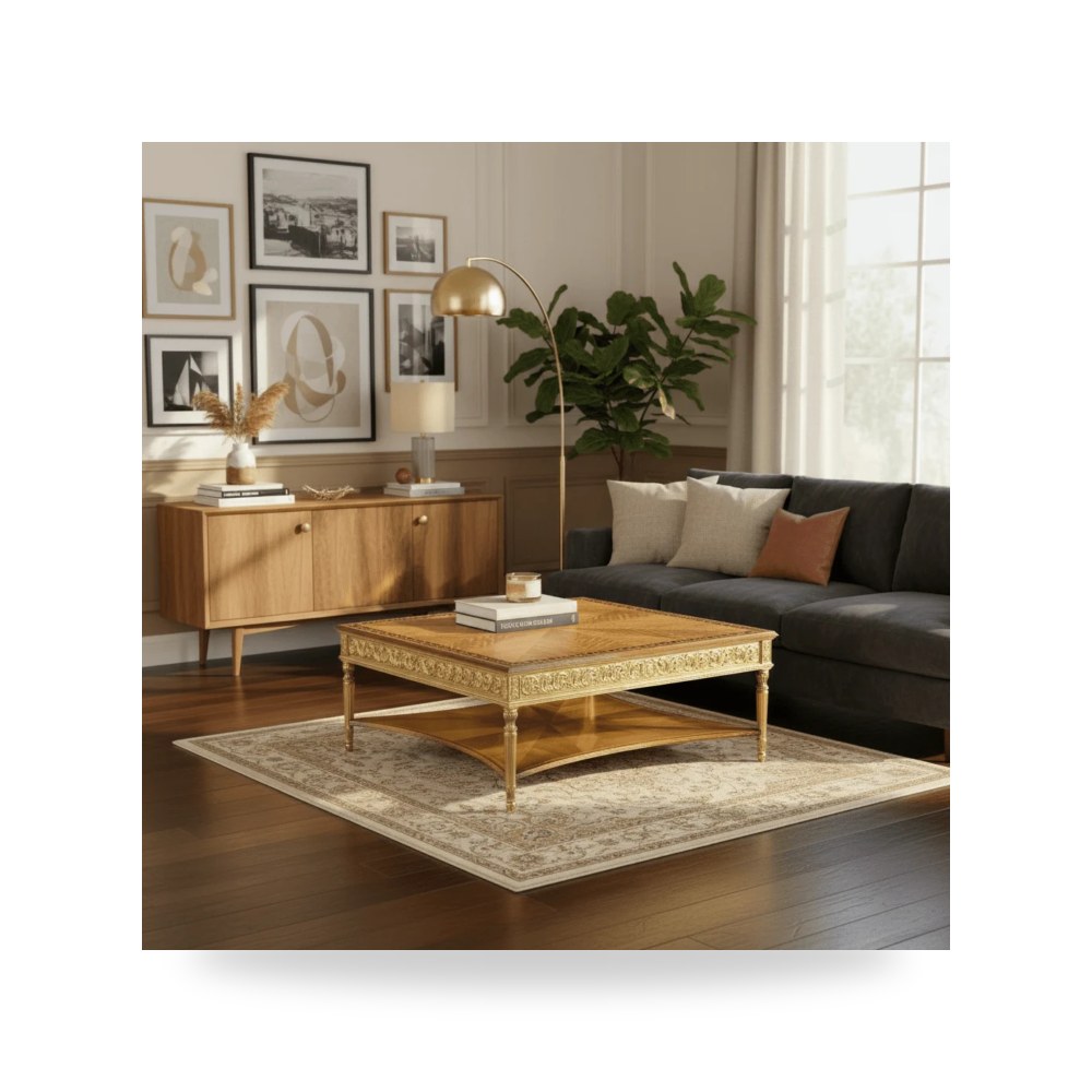 طاولة قهوة مربعات هندسية Jonathan Charles