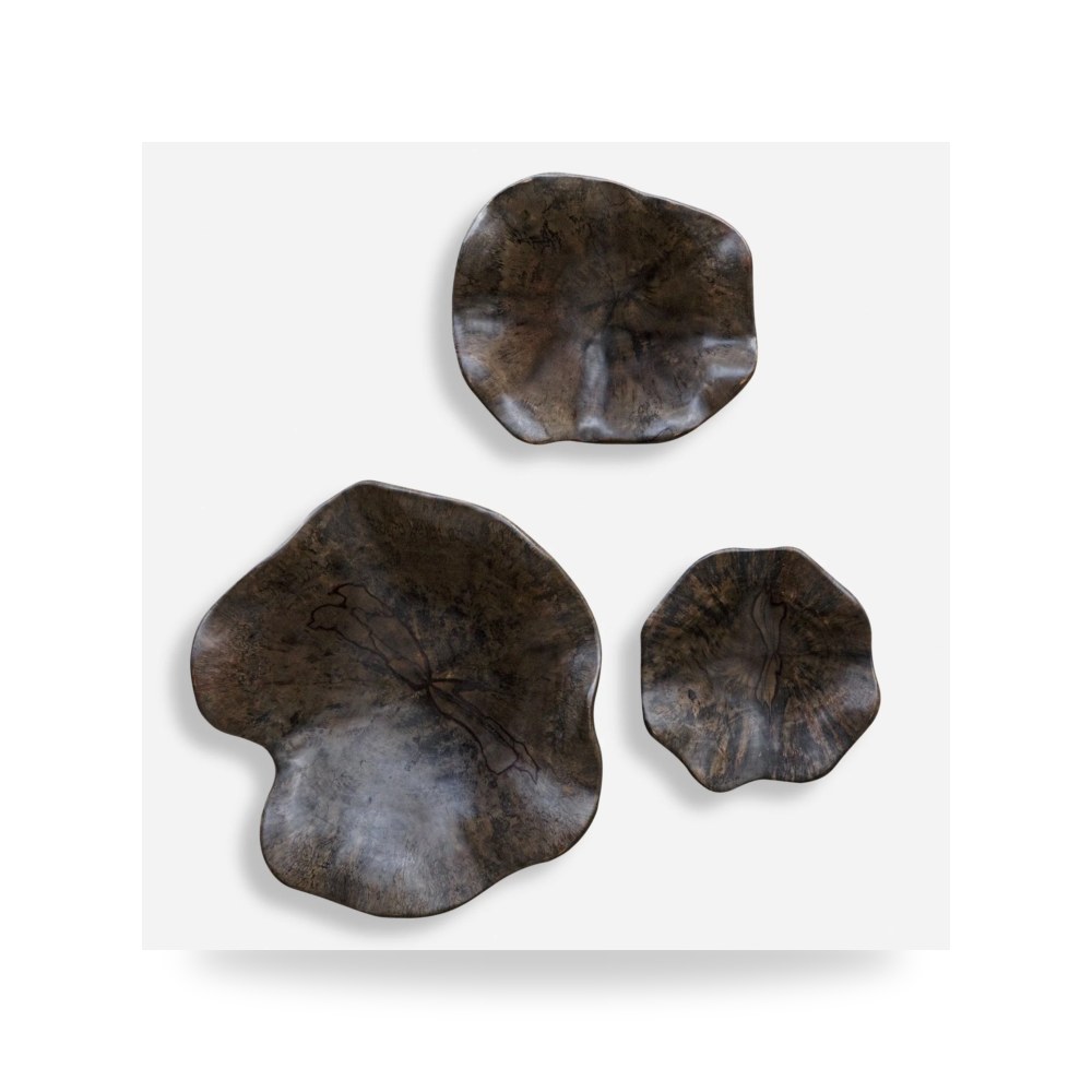 ديكور جداري خشب طقم 3 قطع Uttermost