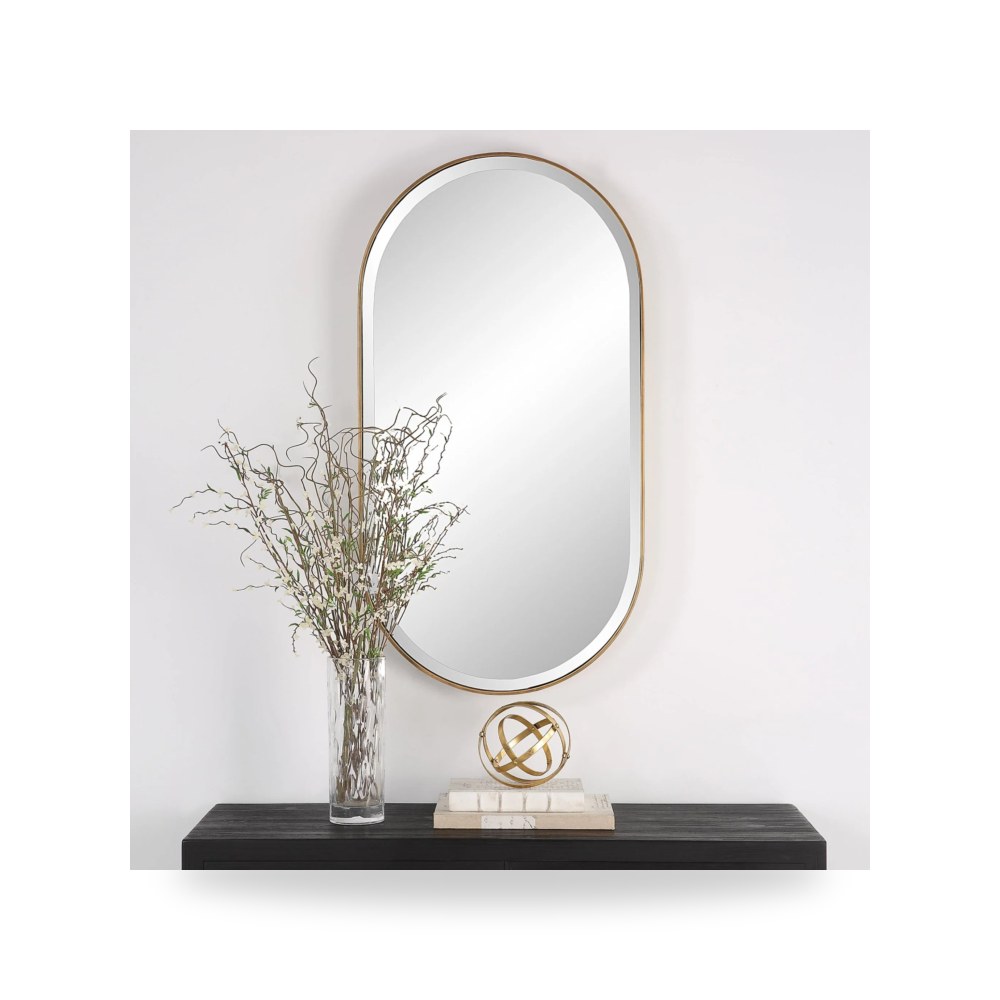 مرآة ديكور Lago Oval ذهبي Uttermost