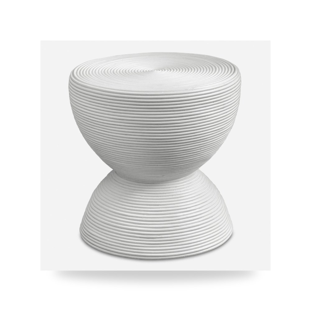 طاولة جانبية خدمة Bongo Rattan أبيض أترموست Uttermost