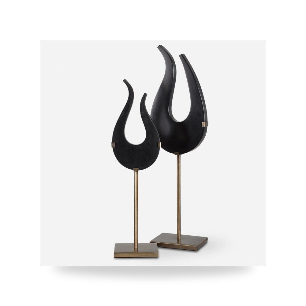 مرآة ديكور جدارية إكسسوار ديكور طاولة أسود Uttermost