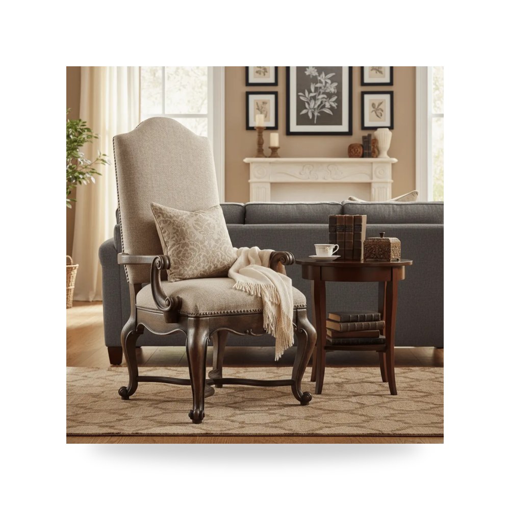 كرسي بذراعين فاخر - كرسي بذراعين Rhapsody Uph Hooker - من Hooker Furniture