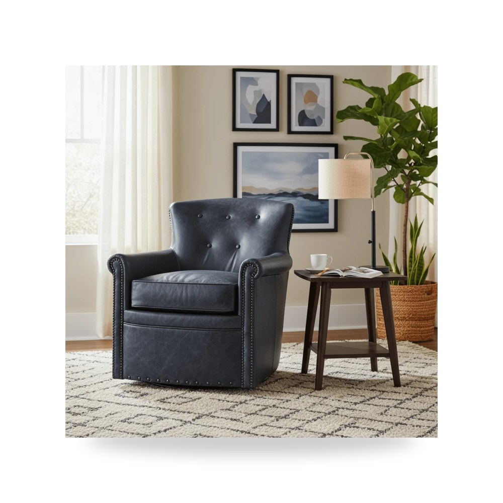 كرسي جلوس بتصميم أنيق - Swivel Club Chair - من Hooker Furniture - طراز CC326-045
