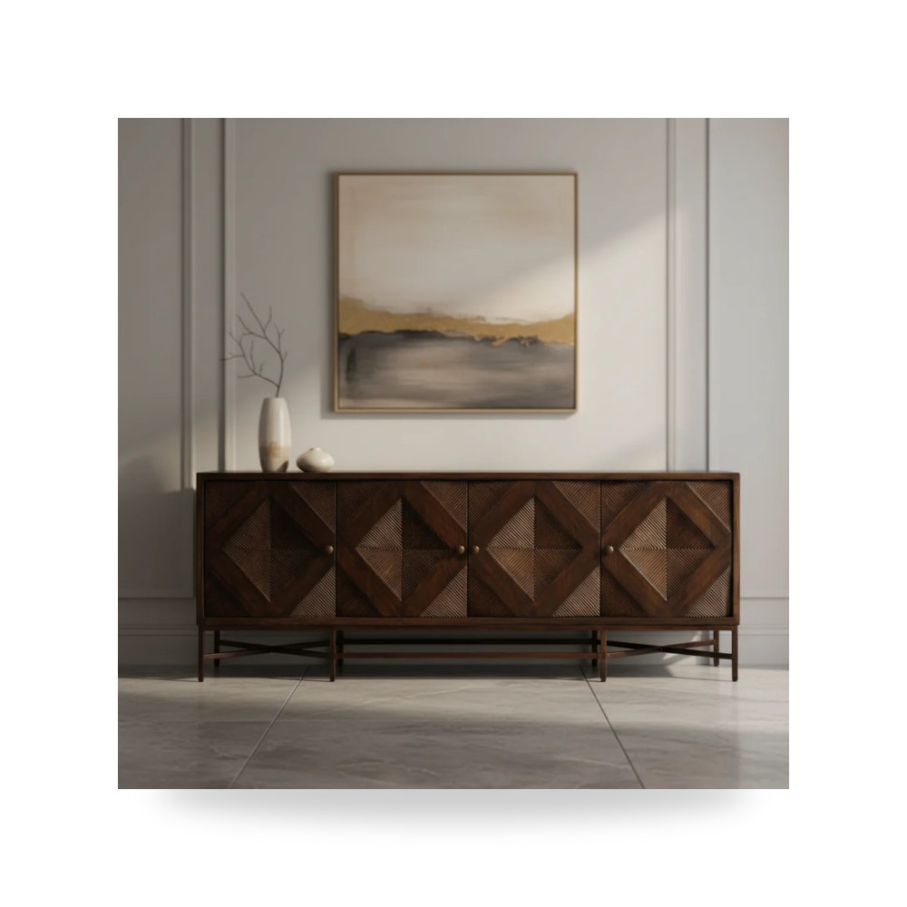 بوف ومسند قدم عثماني - بوفيه كونسول أحمر Fairfield Chair موديل 8052 - طراز 8052-MC