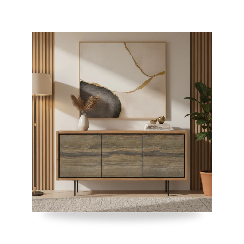 بوف ومسند قدم عثماني - بوفيه كونسول أحمر Fairfield Chair موديل 8054 - طراز 8054-MC