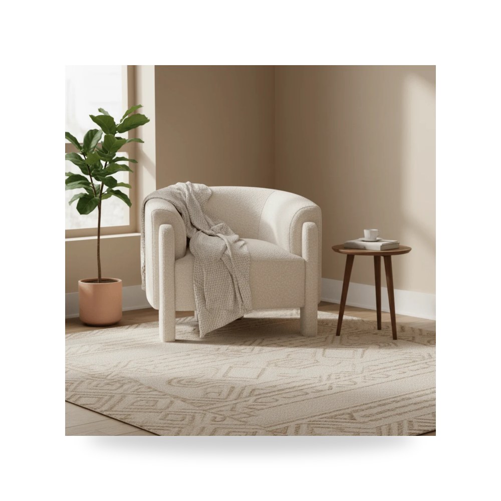 كرسي استرخاء مفرد Storm Cream (89cm) 89سم روتس