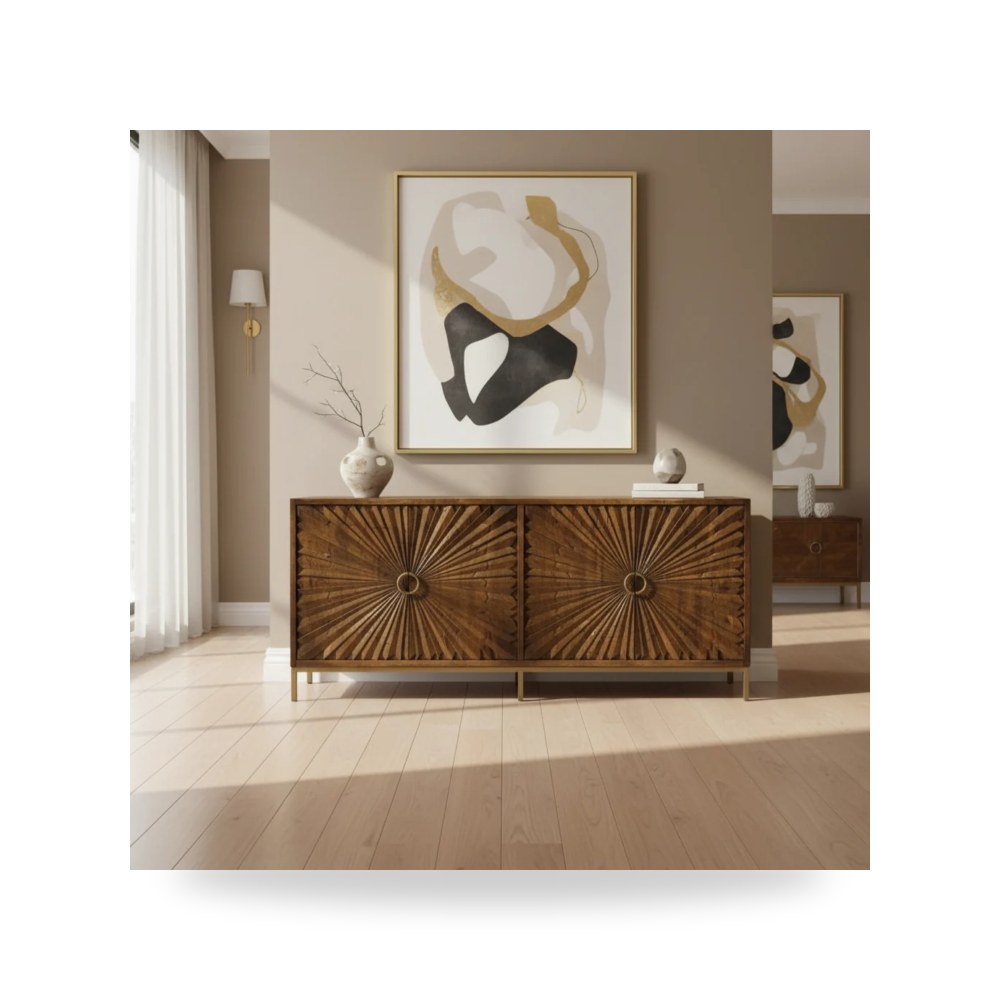 كراسي ومقاعد فاخرة - أحمر St. Florian Credenza - من Fairfield Chair - طراز 8144-17