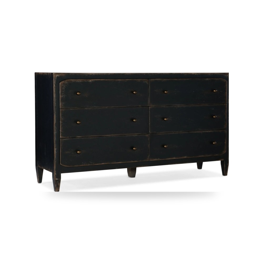 تسريحة ودريسر غرفة نوم أسود Hooker من Hooker Furniture