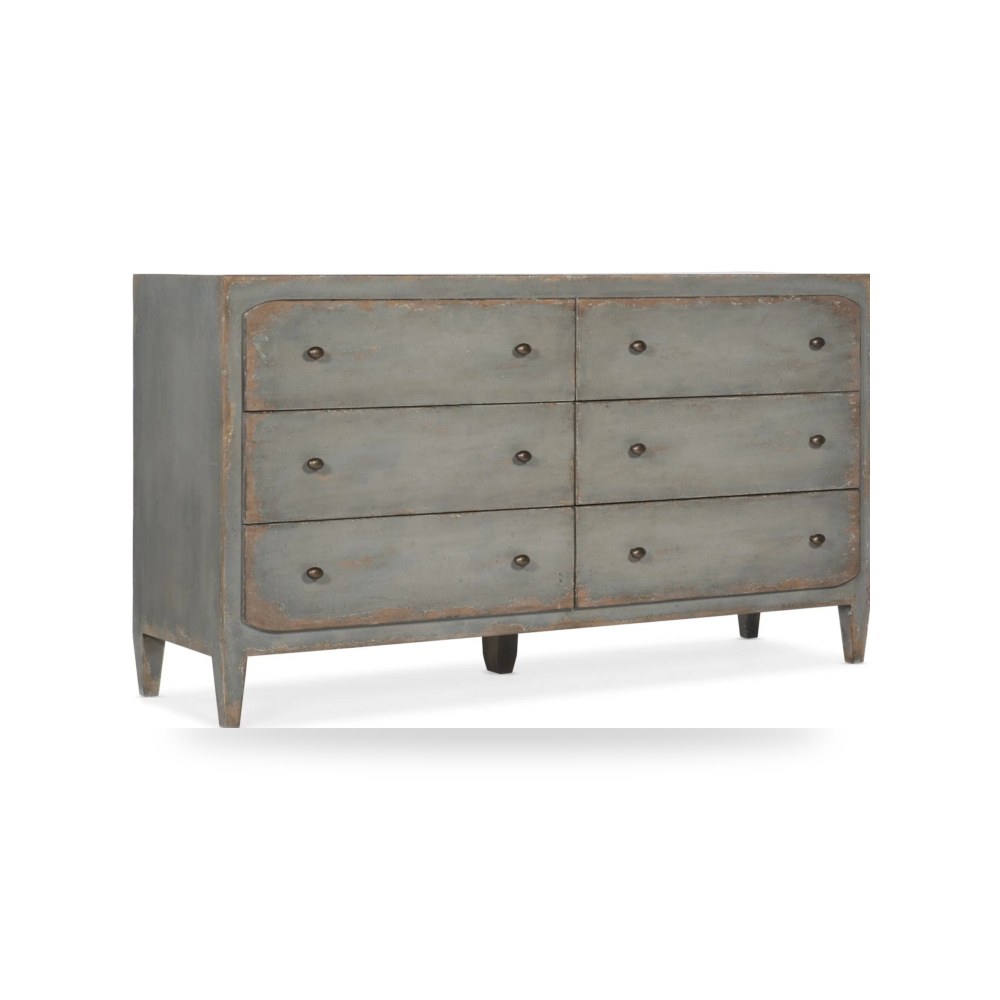 تسريحة ودريسر غرفة نوم رمادي Hooker من Hooker Furniture