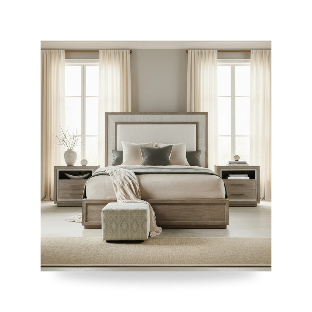 سرير نوم فاخر - سرير نوم أحمر Hooker موديل 6350 90260 95 - من Hooker Furniture