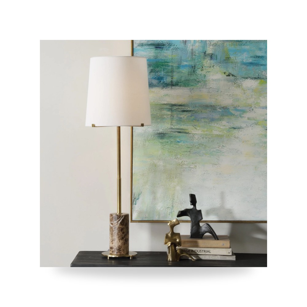 مصابيح إضاءة ديكورية - مصباح أرضي ستاند بني Uttermost - طراز 30422-UTT - مقاس 91.5cm