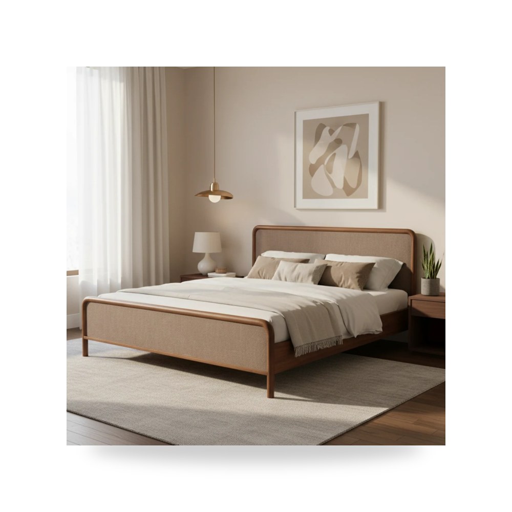 سرير نوم فاخر - سرير RYE Moes معتمد - من Moe's Home - طراز BZ-1146-03-0