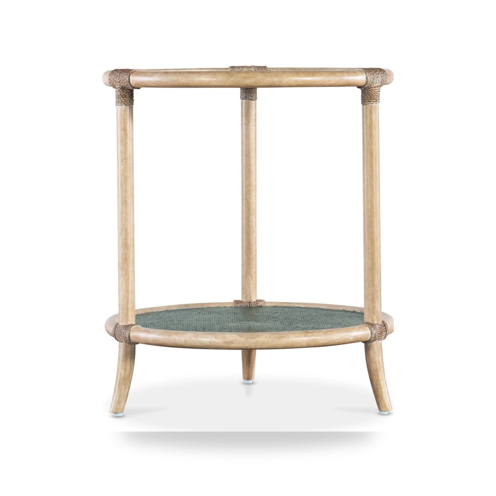 Retreat Raffia End Table تراجع طاولة نهاية موديل 6950-80116-45 Hooker
