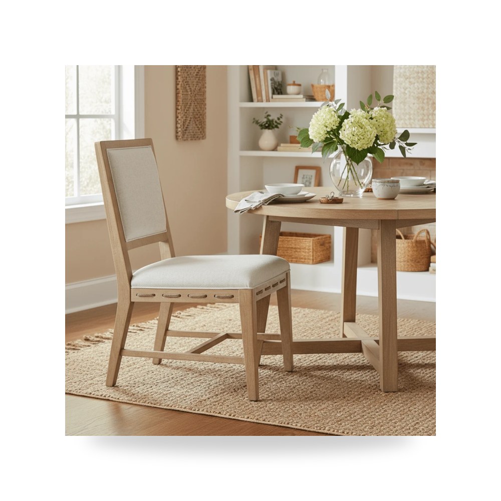كرسي جلوس بتصميم أنيق - Retreat Cane Back Side Chair تراجع كرسي قصب - من Hooker Furniture