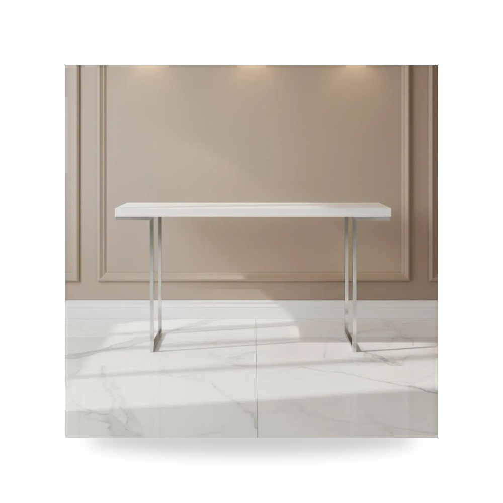 طاولة كونسول أبيض Repetir Lacquer Moes موديل ER-1023-18 Moe's Home