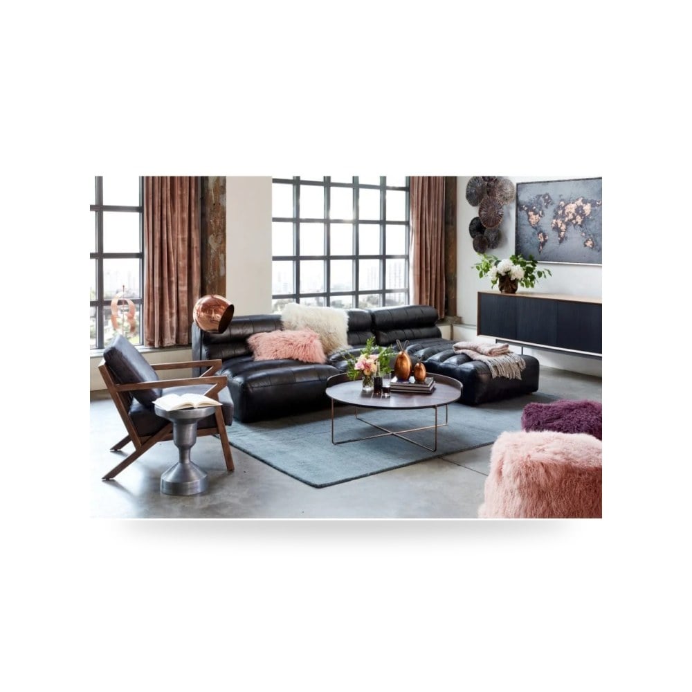 أثاث غرف نوم وأسرّة - شيزلونج استرخاء أسود Moe's Home - طراز QN-1018-01