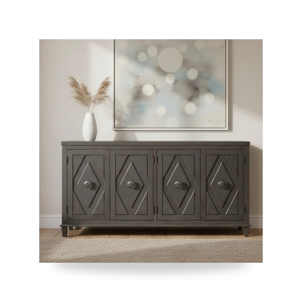 بوف ومسند قدم عثماني - بوفيه كونسول Hooker موديل 638 85159 - من Hooker Furniture