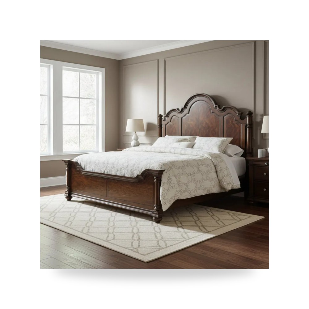 سرير نوم فاخر - Queen Poster Bed - من Hooker Furniture - طراز 5381-90650