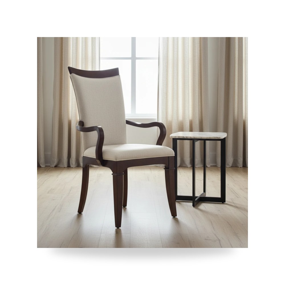 كرسي جلوس بتصميم أنيق - كرسي أحمر Palisade Arm معتمد - من Hooker Furniture