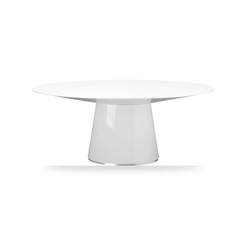 طاولة طعام أبيض Otago Oval Moes موديل KC-1007-18 Moe's Home